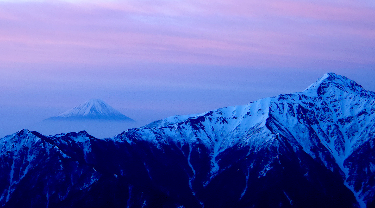 富士山と北岳