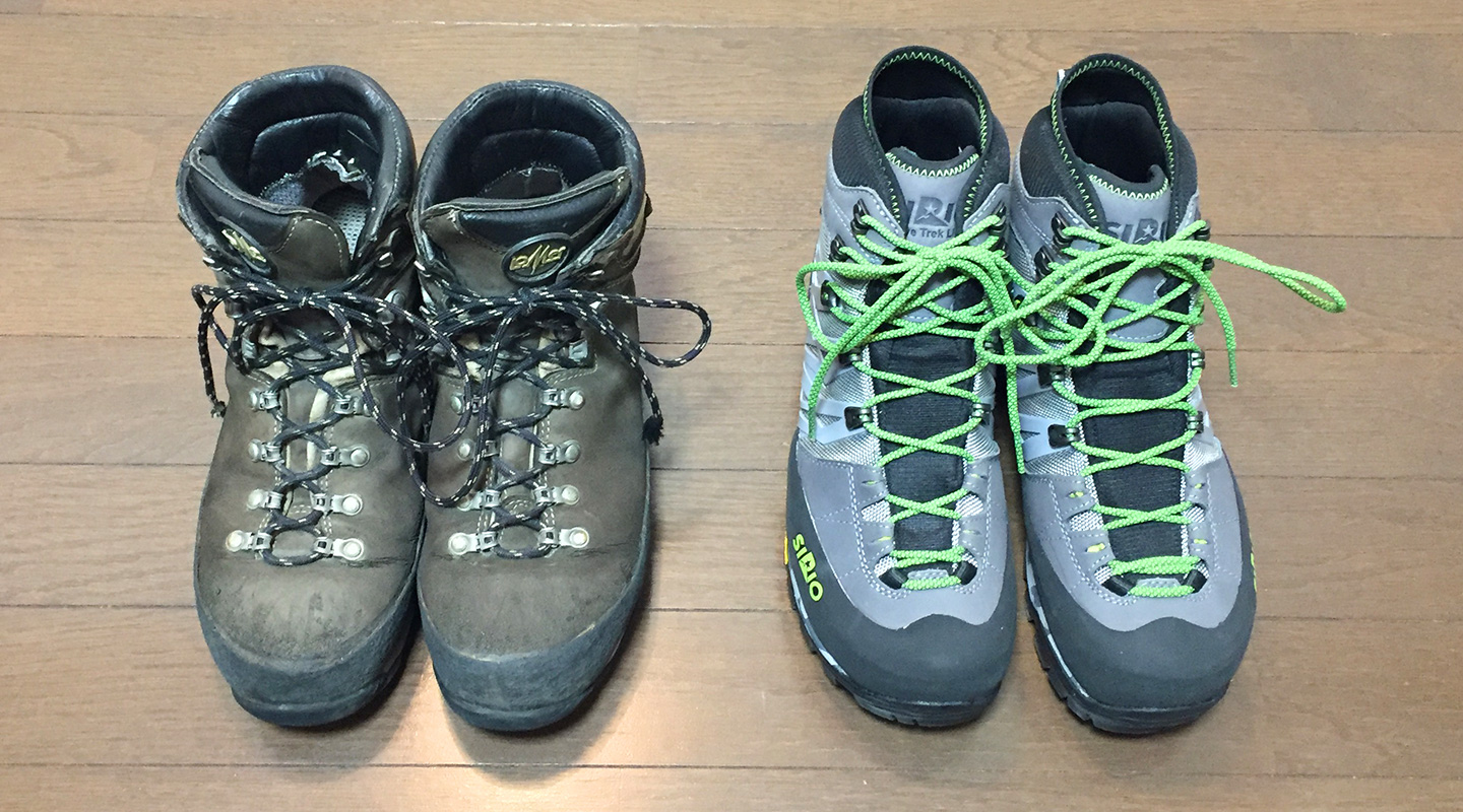 12年使用した登山靴と新品（SIRIOチタン）の比較レビュー | ヒトン.YAMA TRIP